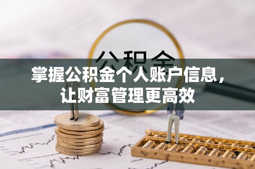 九龙坡掌握公积金个人账户信息，让财富管理更高效